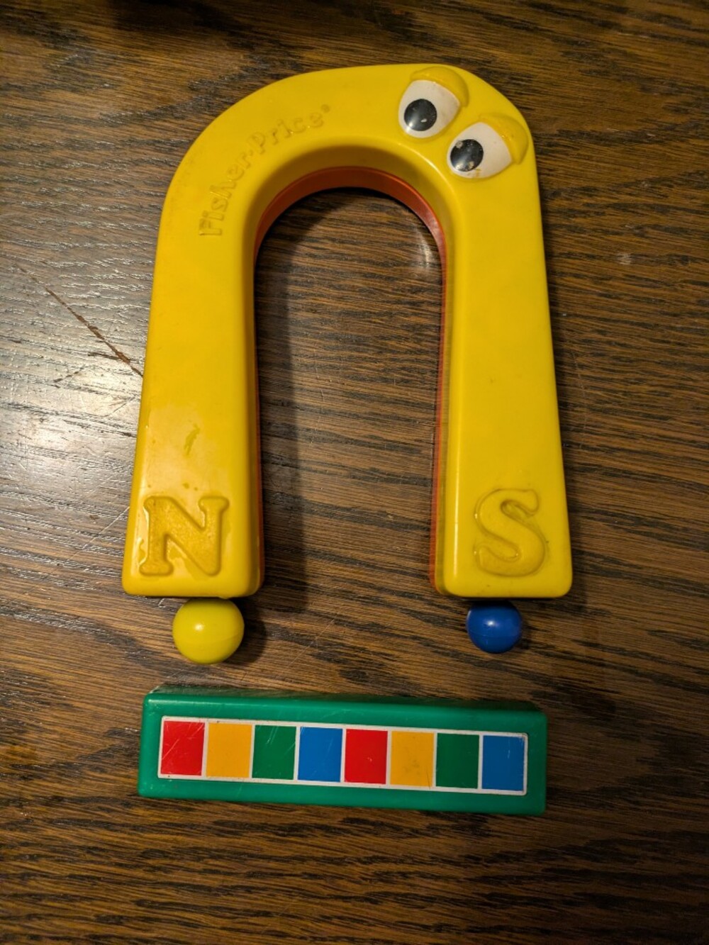 Vintage Fisher Price Magnetic Horseshoe Toy Set